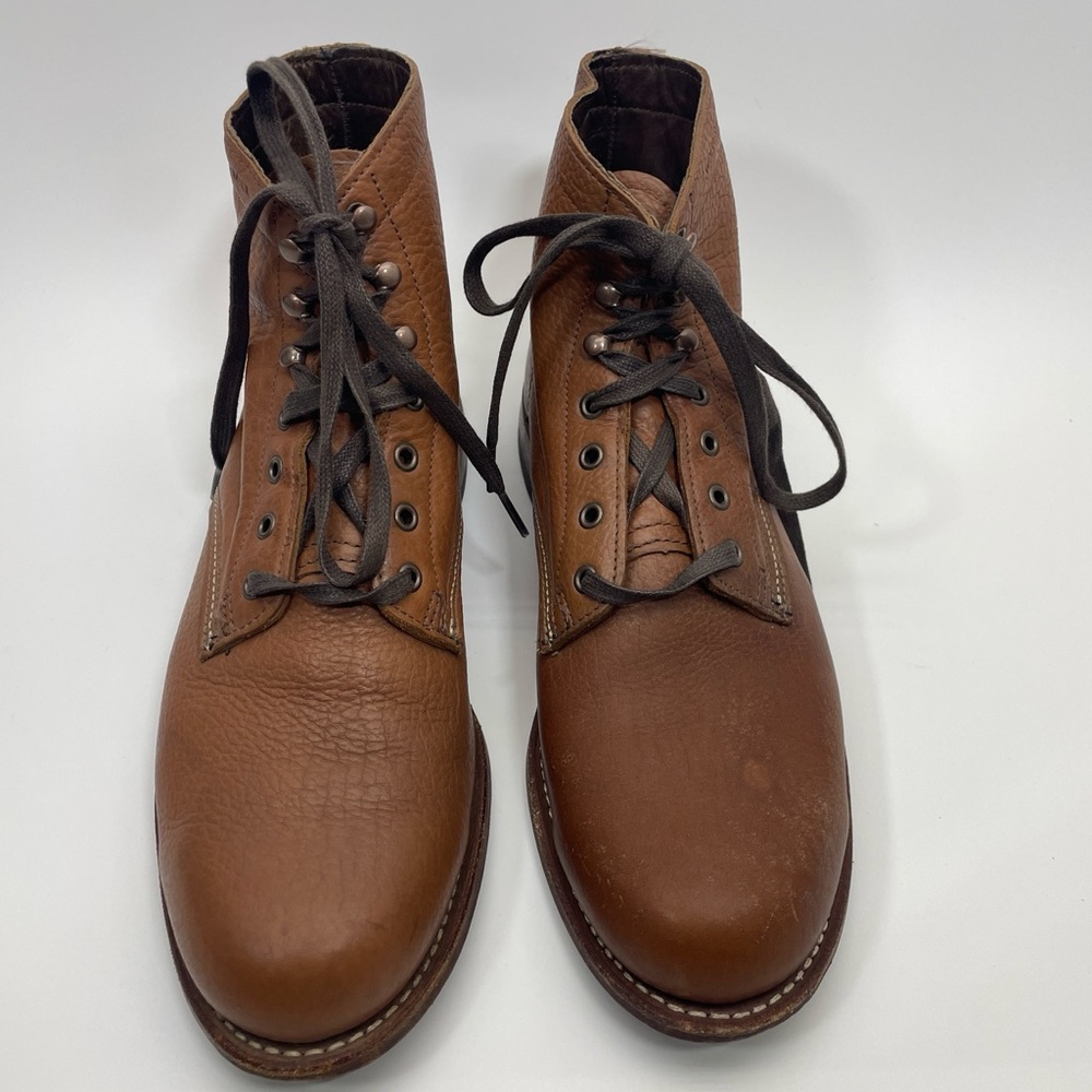 Wolverine 1000 Mile Plain Toe Original Boot Brown Leather Timeless Size 11.5